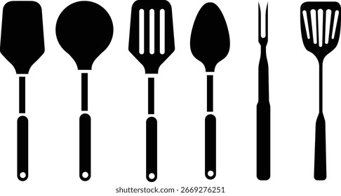 Vector food maker with kitchen utensils for cooking, preparation, and restaurant designs