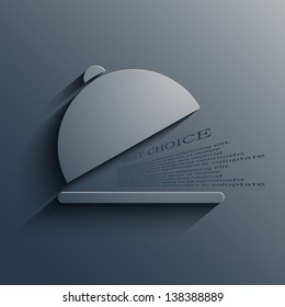 Vector food modern background. Eps10