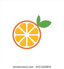 Vector food nature orange abstract logo