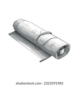 Vector of food packaging equipment over white