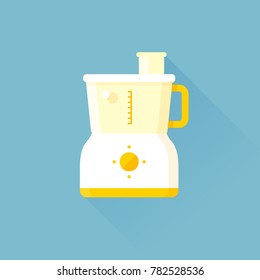 vector food processor, cartoon mixer, juicer / flat, isolated, sign and icon template