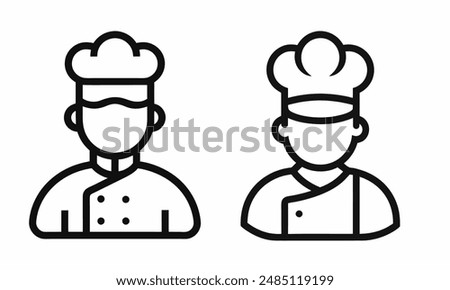 Vector food recipe shef icon, set of icon and symbol, restaurant shef, editable vector eps 10 format
