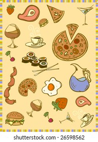 vector food set