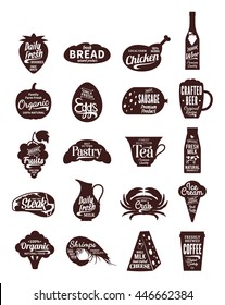 Vector foods and drink logo