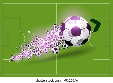 Vector football background