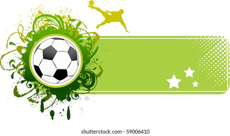 Vector football banner.