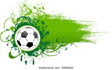 Vector football banner.
