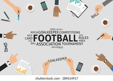 vector football concept,template