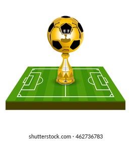 vector football Cup at the football field
