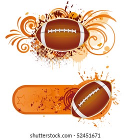 vector football design elements