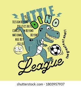 vector of football dino, little dino, league, the greatest shot, animal vector, cute dino, unique vector for t shirt