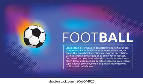 vector football dynamic blue background digital design, for flyers, posters, etc.