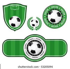 vector football emblems