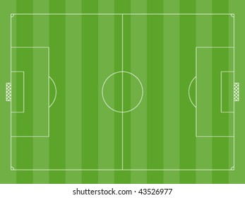 Vector Football Field Stock Vector (Royalty Free) 43526977 | Shutterstock