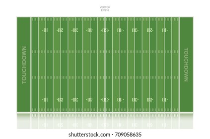 Vector football field background.