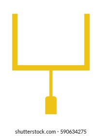 Vector Football Field Goal Post Set