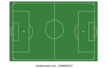 Vector Football Field Overview map