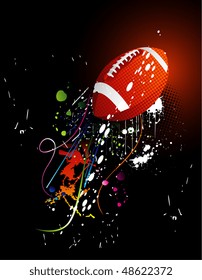 vector football illustration