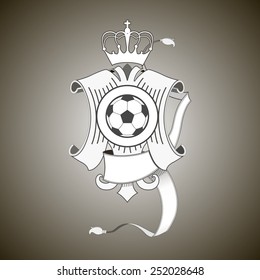 Vector football logo template