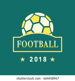 Vector Football Logo Template. Soccer Championship Emblem Design