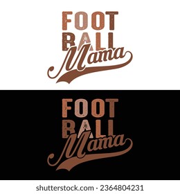 Vector Football Mama-American Football T-Shirt Design für Fußball Lover.