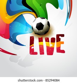 vector football on artistic background design