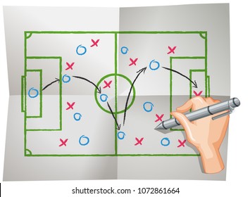 A Vector of Football Planing illustration