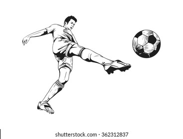 Vector Football Player