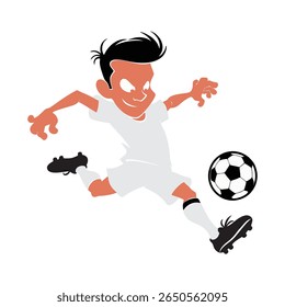 vector football player with ball