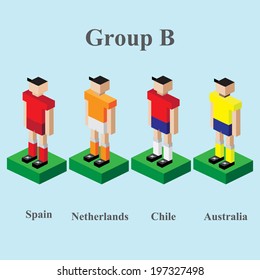 vector of football player world tournament