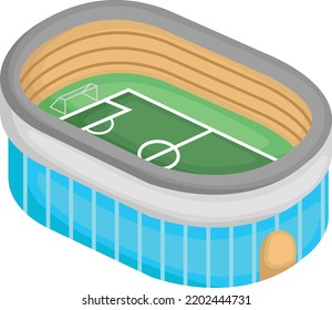 un vector de un estadio de fútbol