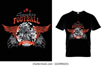 Vector Football t shirt design