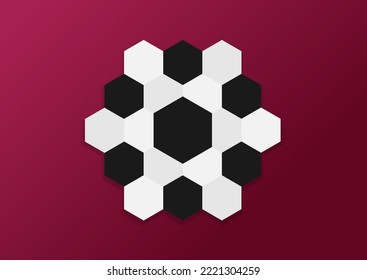 Vector Football tournament 2022, Football cup, Background template design 