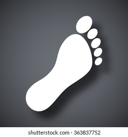 Vector footprint icon