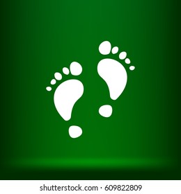Vector footprint icon. Illustration for web
