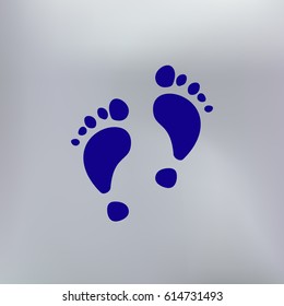 Vector footprint icon. Illustration for web