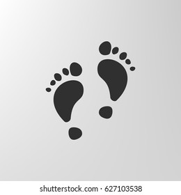 Vector footprint icon. Illustration for web