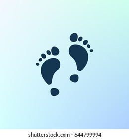 Vector footprint icon. Illustration for web