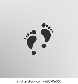 Vector footprint icon. Illustration for web