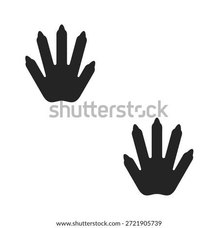 vector footprint of a mouse