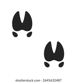 vector footprint of a pig