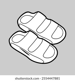 Vector footwear, Sandal ,Shoes, Fashion, Outline