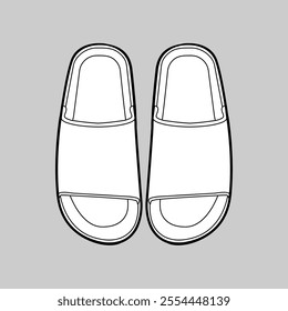 Vector footwear, Sandal ,Shoes, Fashion, Outline