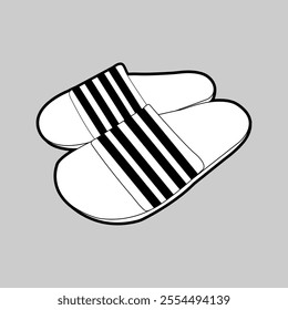 Vector footwear, Sandal ,Shoes, Fashion, Outline