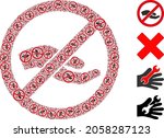 Vector forbid asking hand fractal is done of randomized fractal forbid asking hand pictograms. Fractal collage for forbid asking hand.