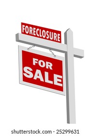 Vector Foreclosure Real Estate Sign