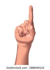 Vector forefinger in gradient style