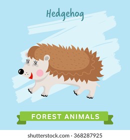 Vector forest Animal, Hedgehog