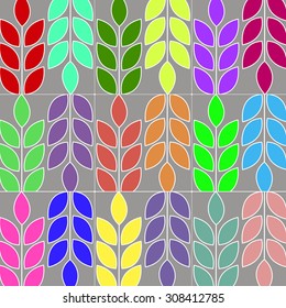 vector forest green twig nature plant illustration