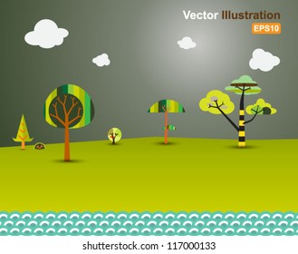 vector forest modern